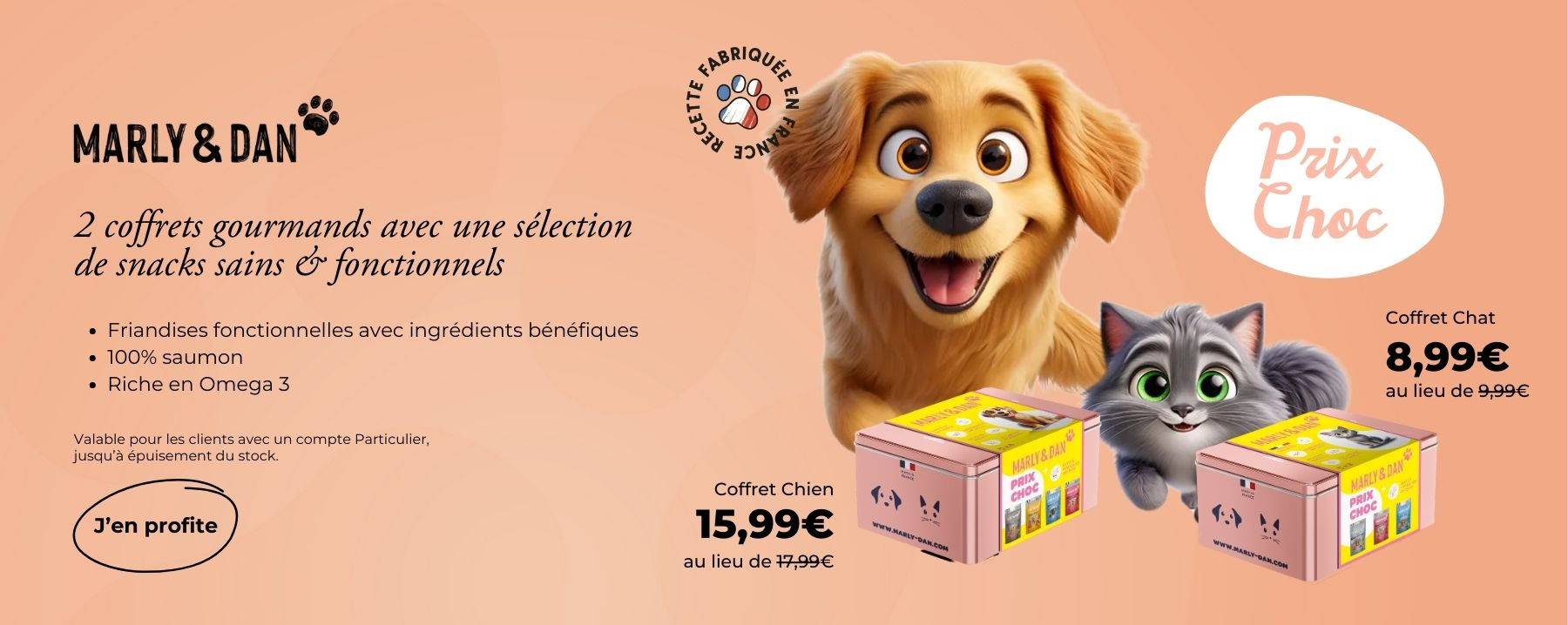 COFFRET FRIANDISES MARLY AND DAN PRIX CHOC